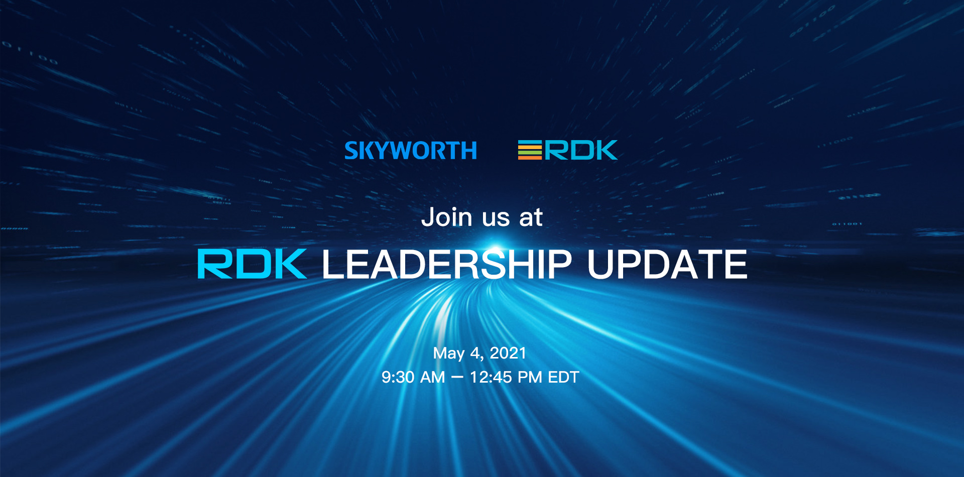 Invitation of 2021 RDK leadership update