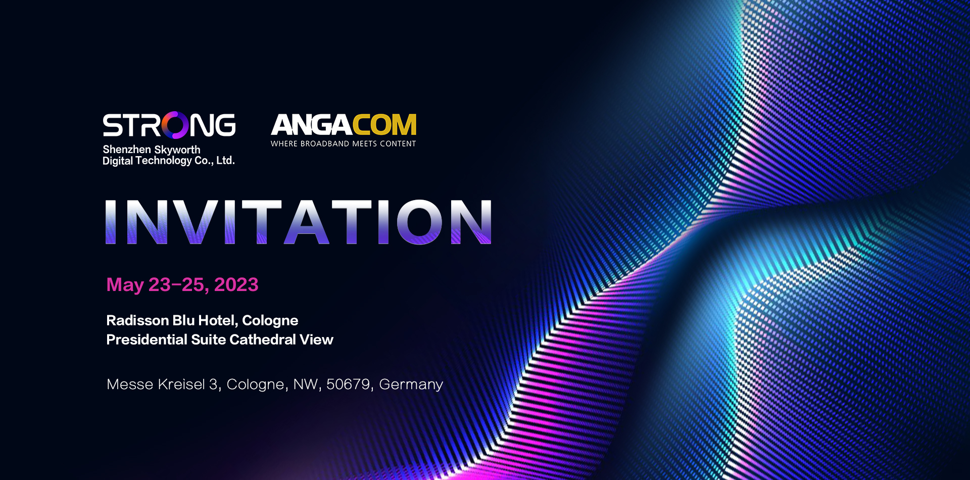 Invitation of ANGA COM 2023