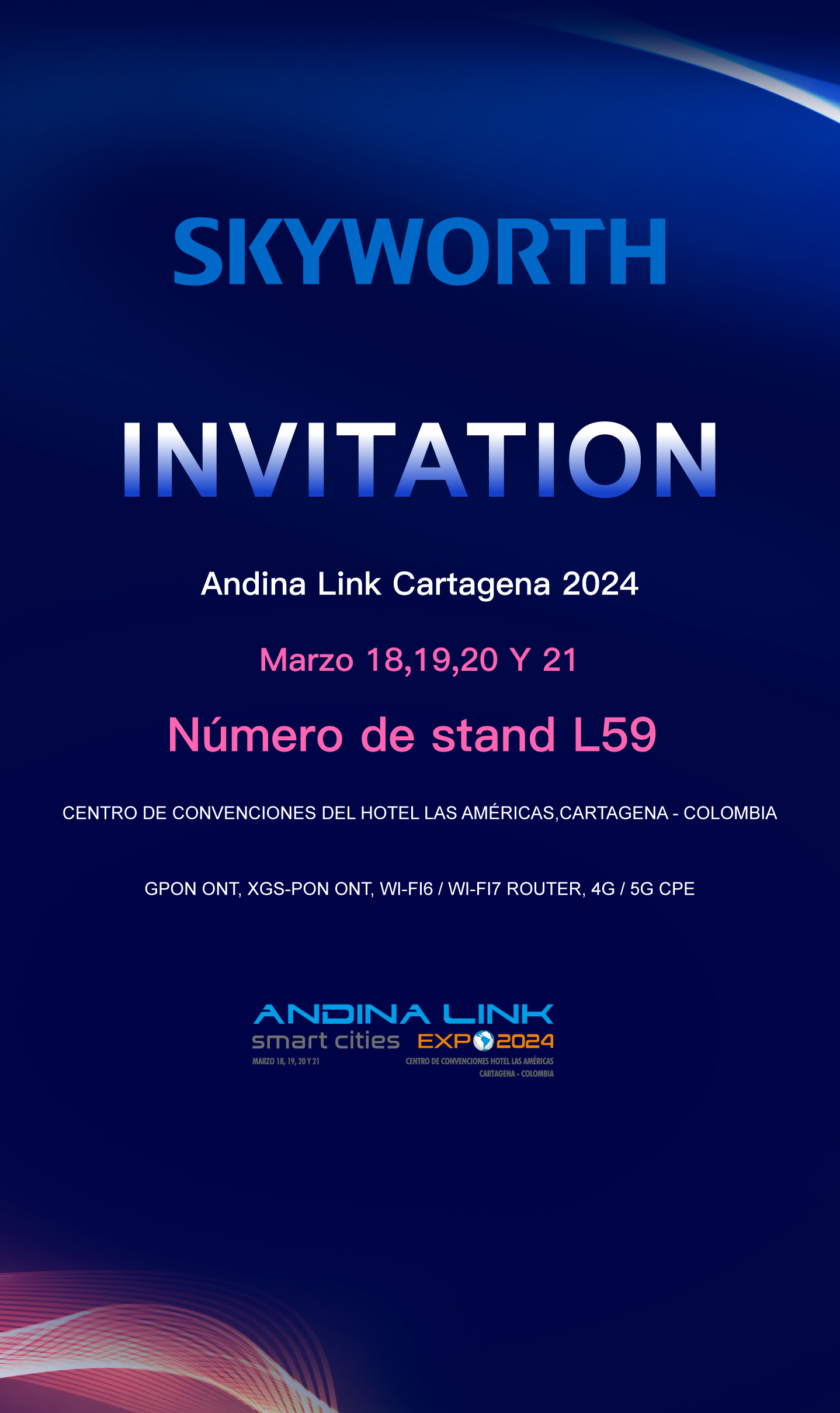 Invitation of Andina Link Cartagena 2024